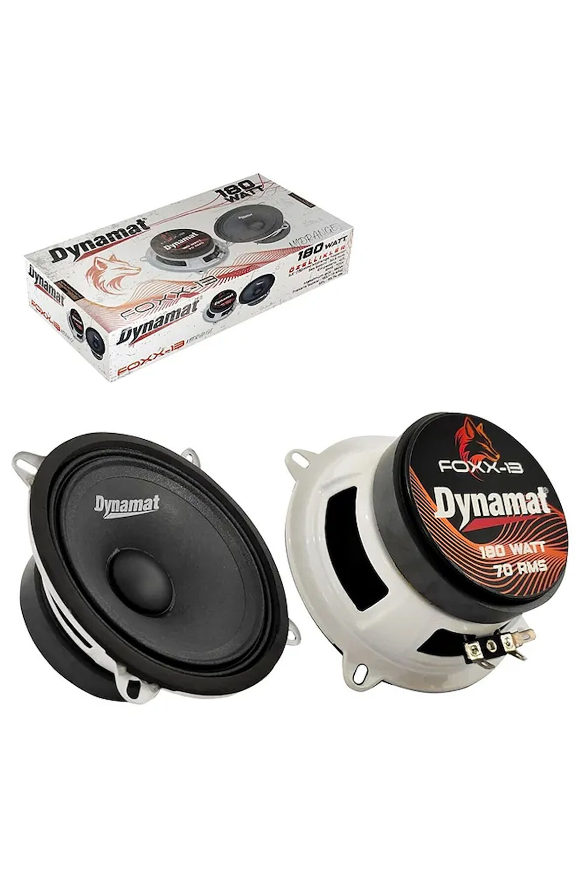 Foxx-13 Oto Midrange 13cm 180 Watt 2 Adet (70 RMS)