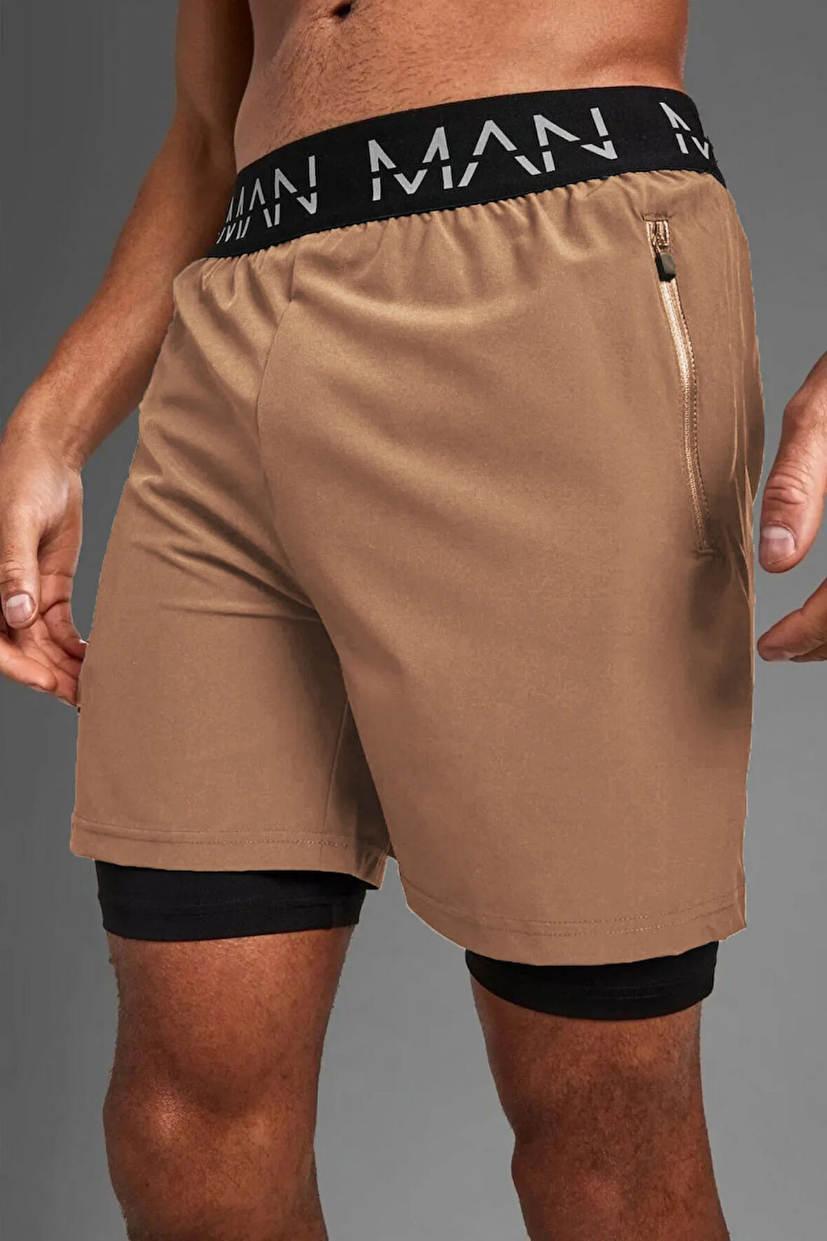 Unisex Şort,Astarlı Şort,GYM şort, Fitness Şort,Gizli Cepli Şort, Fitness Taytlı Şort