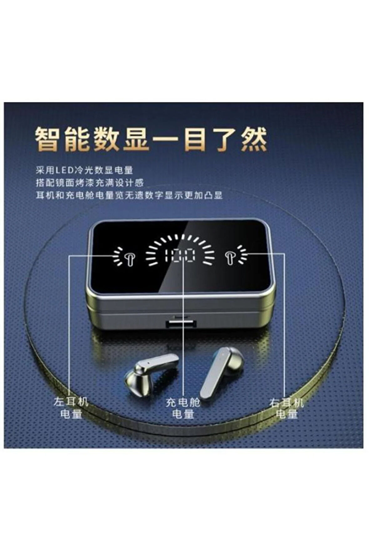 Time&Tech S20 TWS POWERBANKLI DİJİTAL GÖSTERGELİ OYUNCU KULAKLIĞI