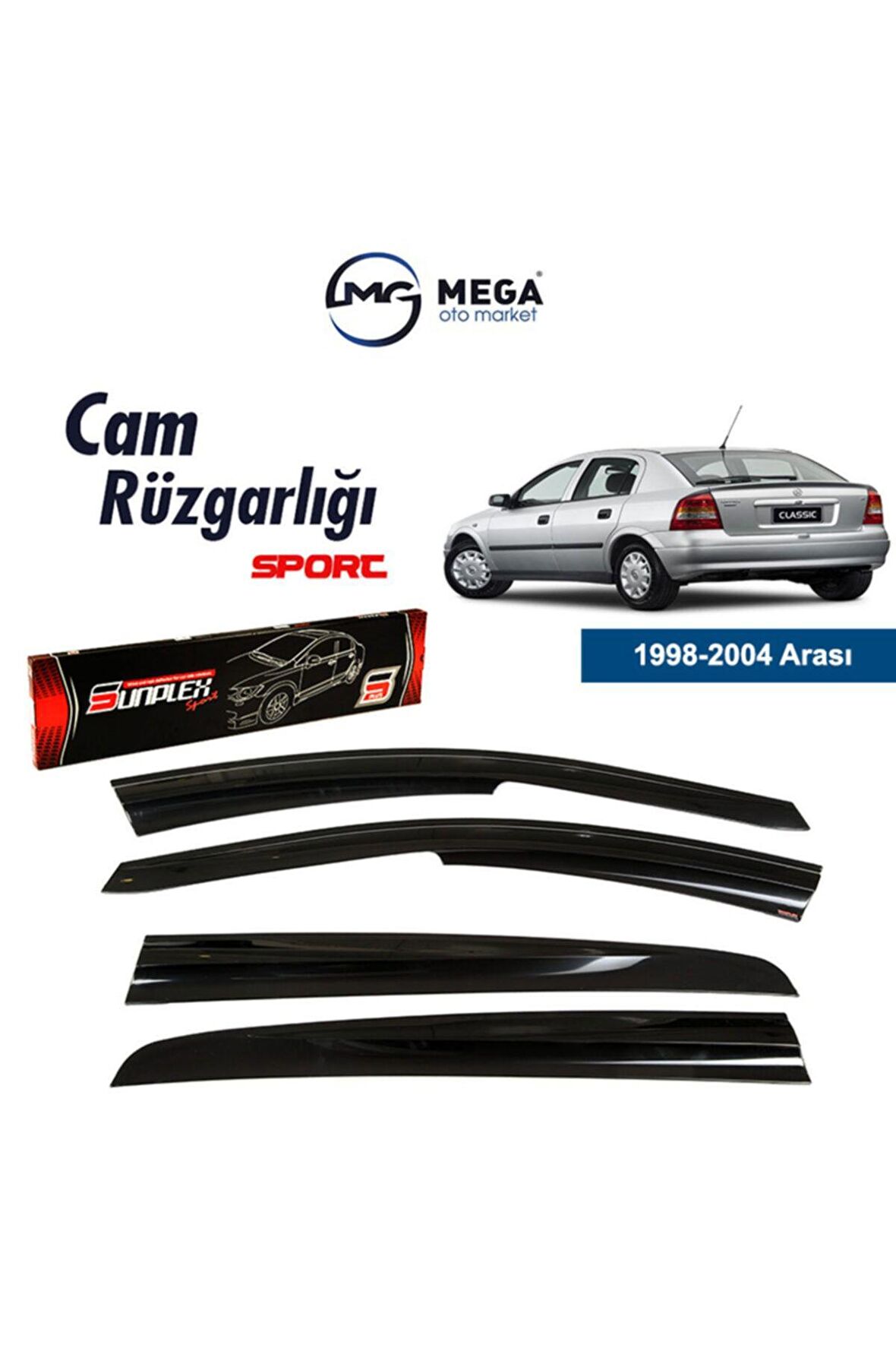 Opel Astra G Mugen Tip Cam Rüzgarlık