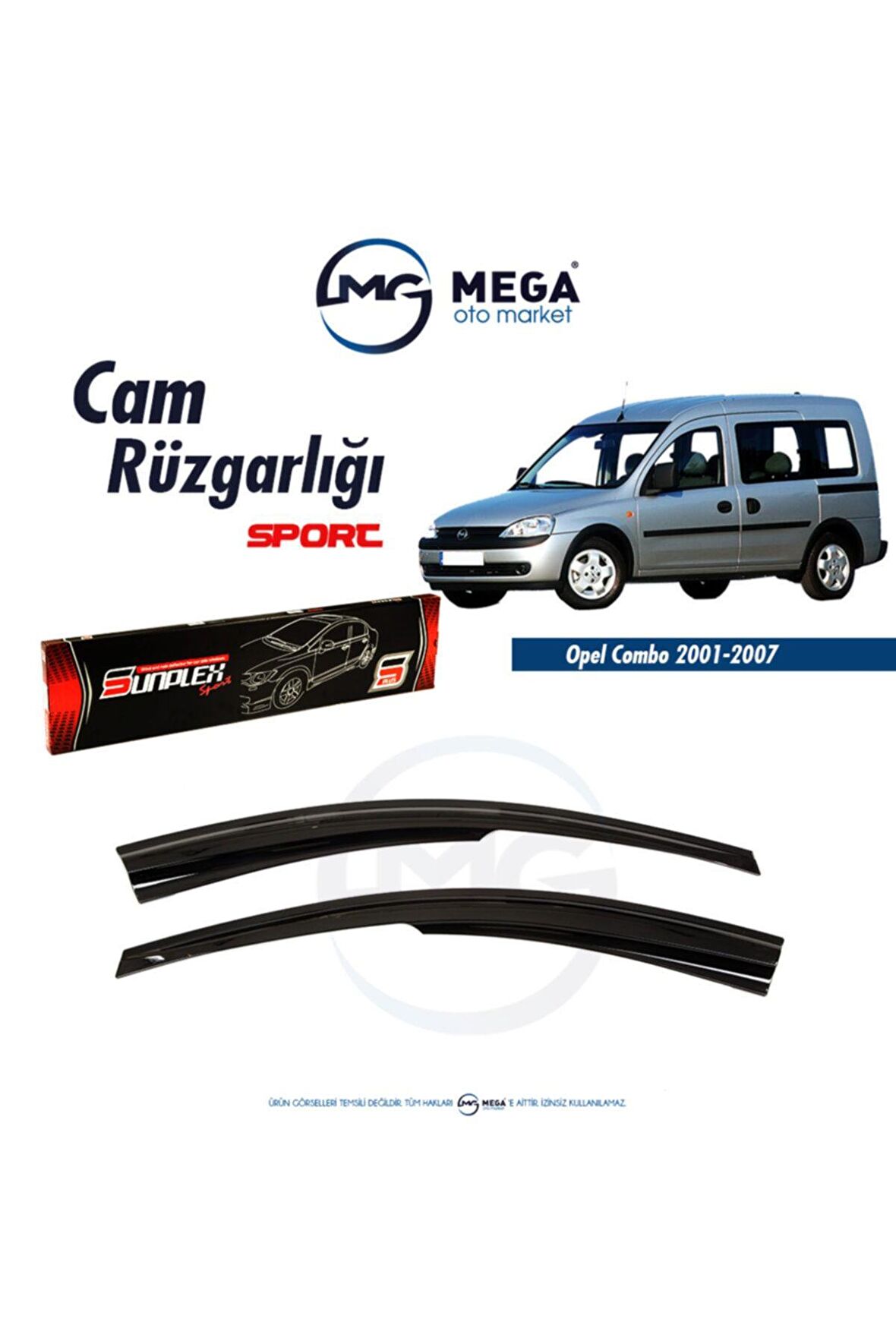 Opel Combo 2001-2007 Mugen Cam Rüzgarlık