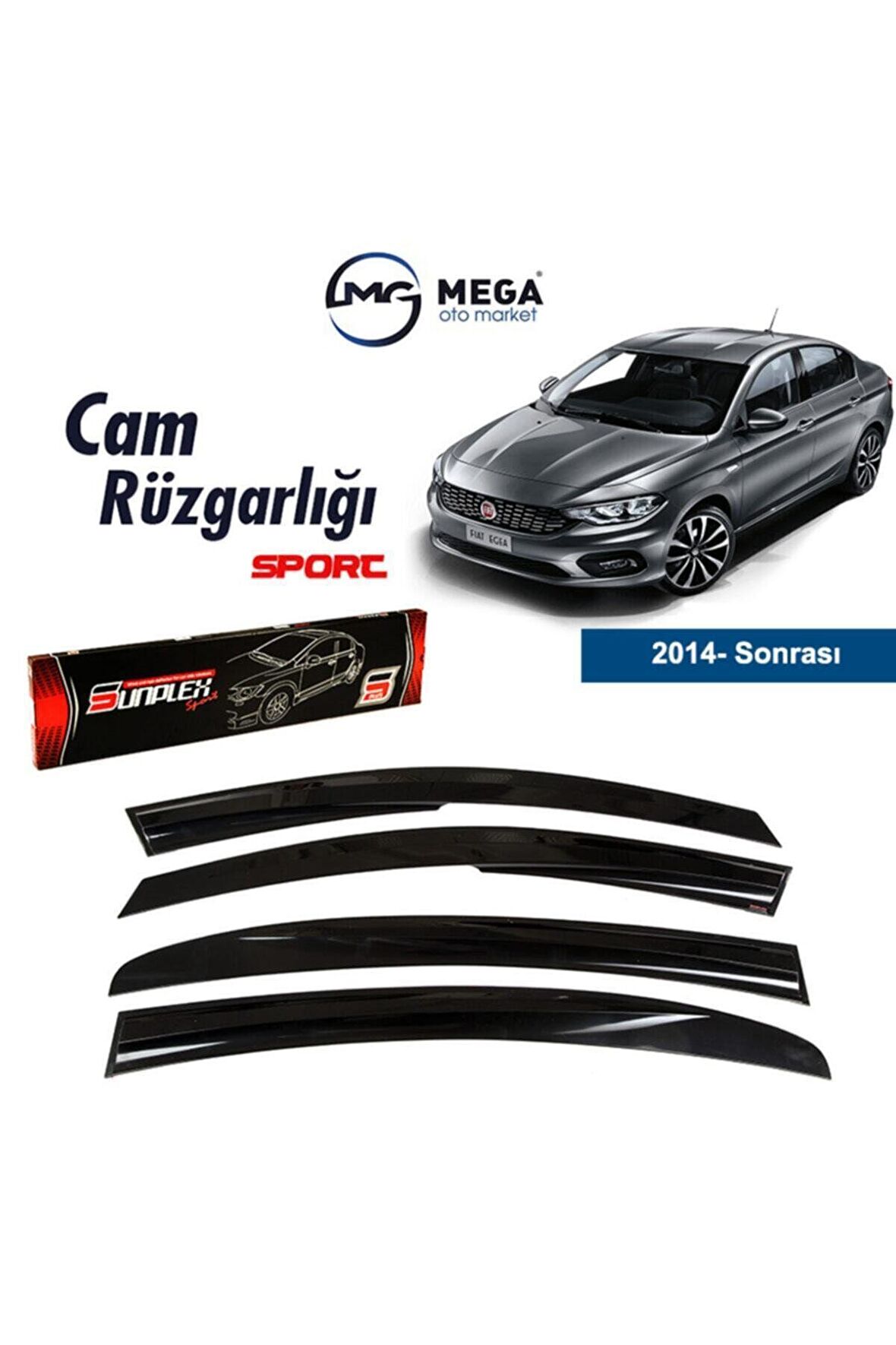 Fiat Egea 2014- Sonrası Mugen Cam Rüzgarlık