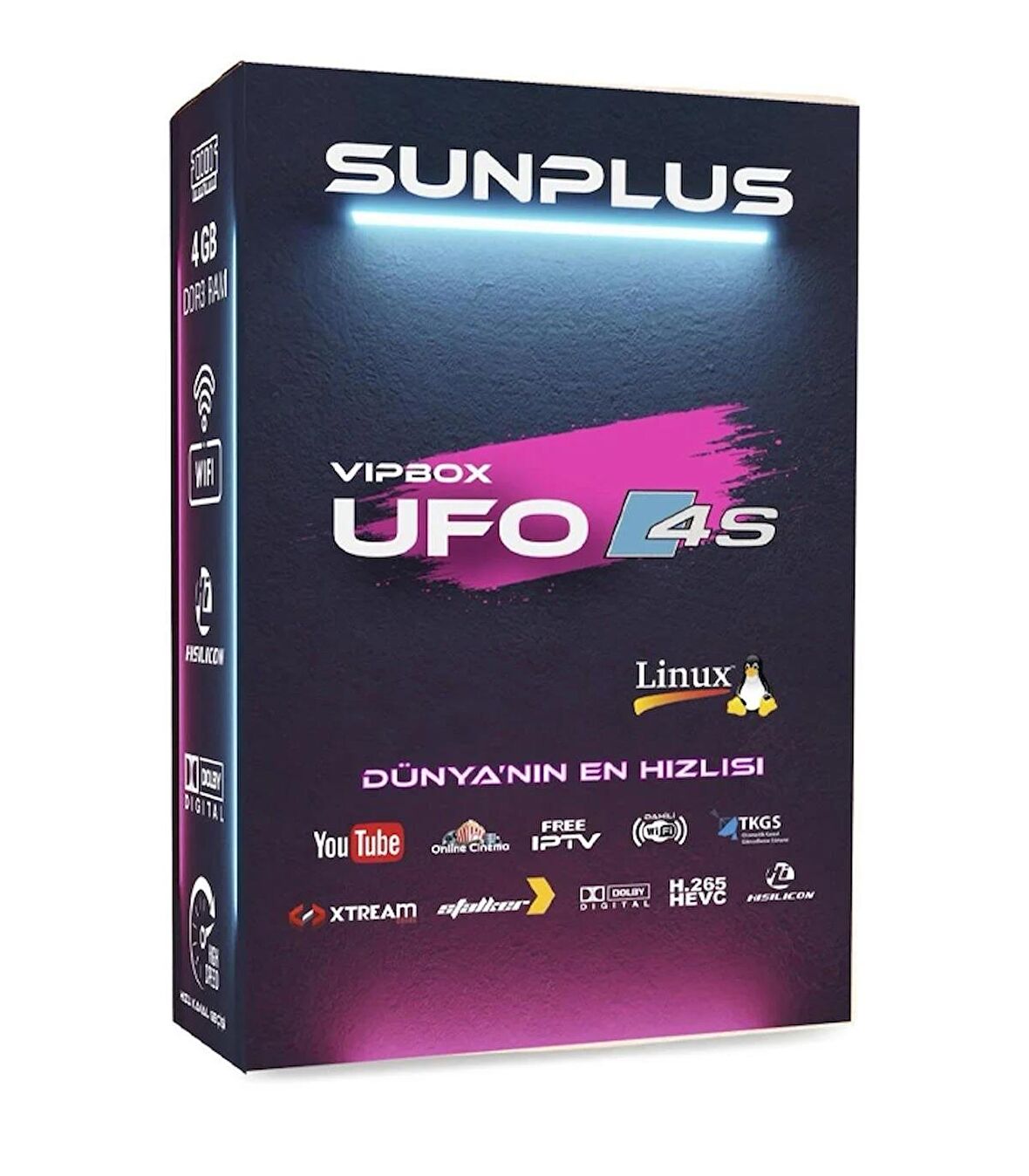 Sunplus Vıpbox Ufo 4s Uydu Alıcısı