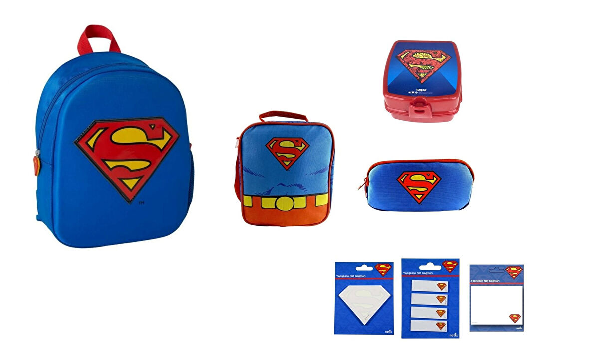 Superman Anaokulu Çantası SETİ(7 PARÇA)
