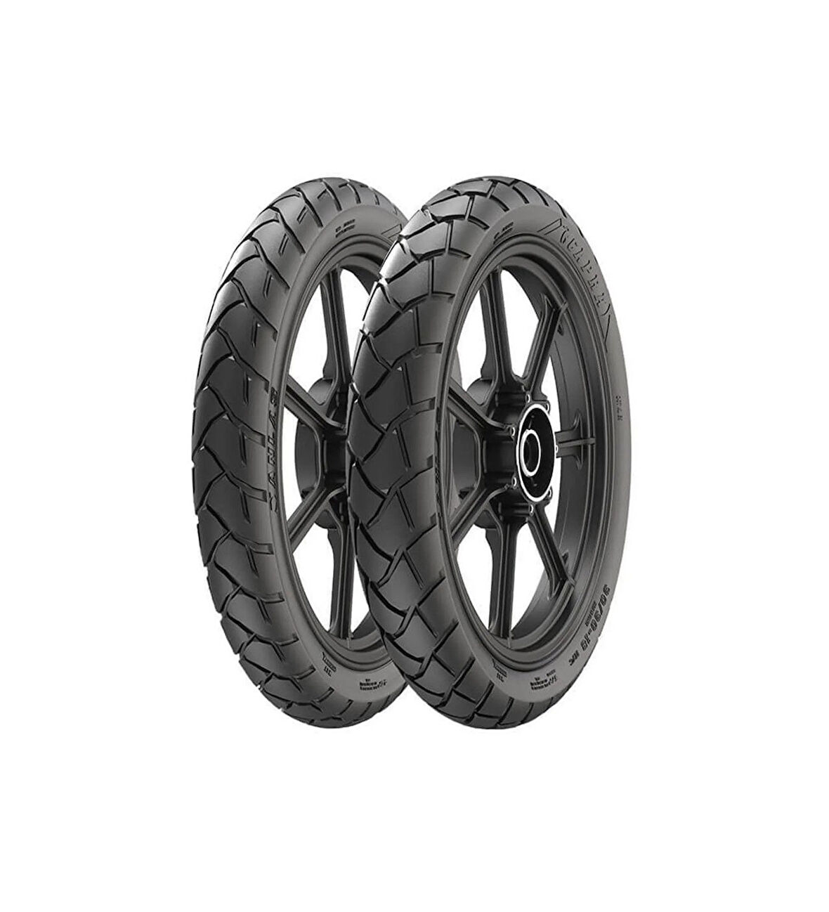 Honda Cb 125E -125F Ön Arka Lastik Takımı Anlas Irc Capra Modeli Arka 90/90/18- Ön 2/75/18 _Supermoto