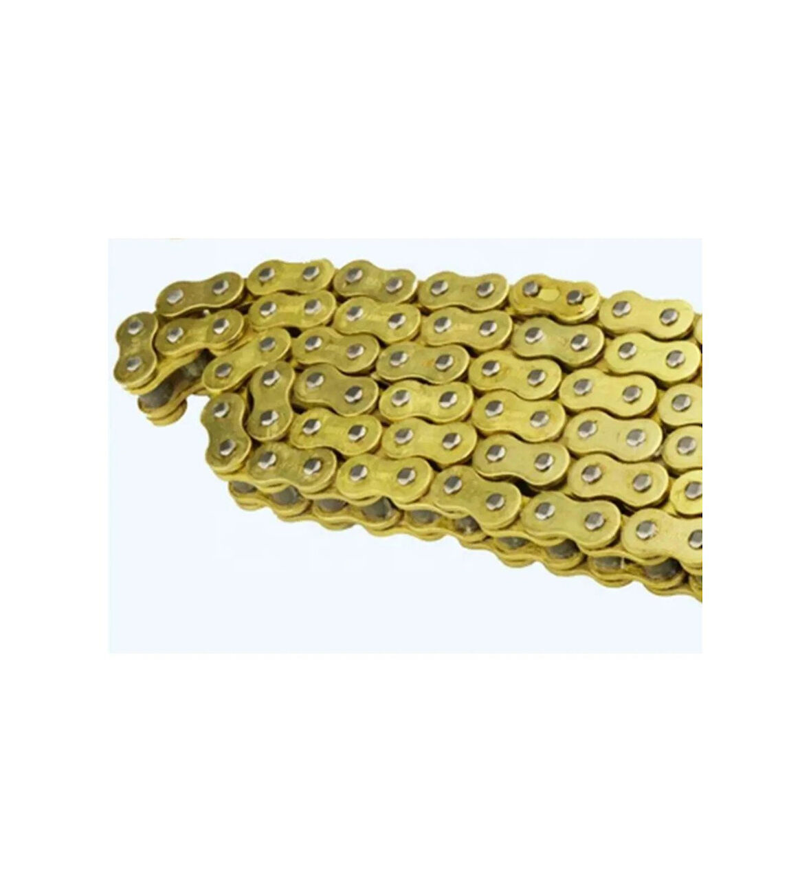 Cbr250,R25,İnazuma,Nk250,Nk400,Pulsar,Dominar Zincir 520-120 Bakla Oringsiz Düz Gold Sarı_Supermoto