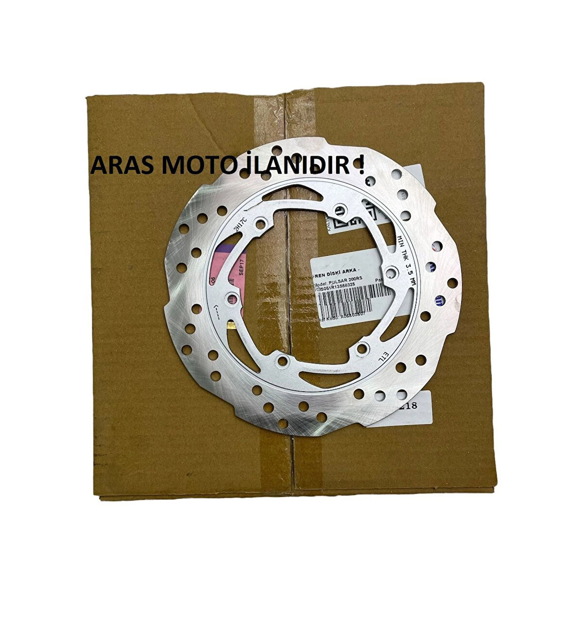 Bajaj Pulsar Ns 200 -Rs 200 Arka Fren Diski Orjinal ( Tüm Yıllara Uyumlu ) _Supermoto