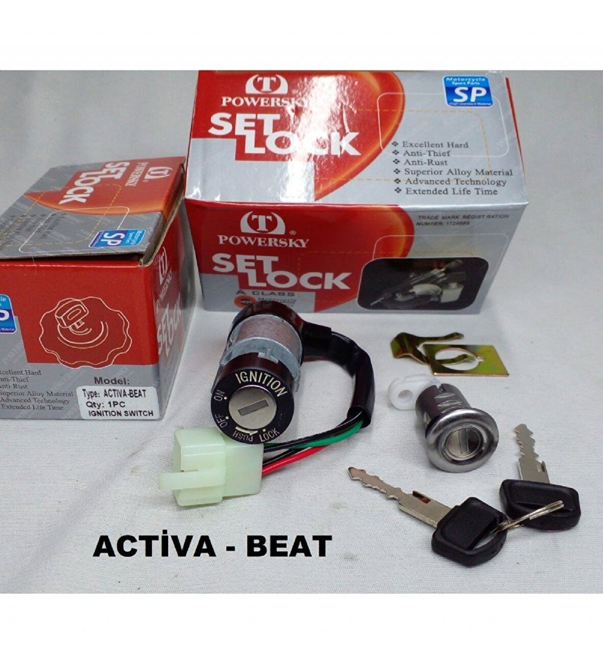 Honda Activa 100 - Beat (Eski Teneke Kasa ) Kontak Seti  _Supermoto