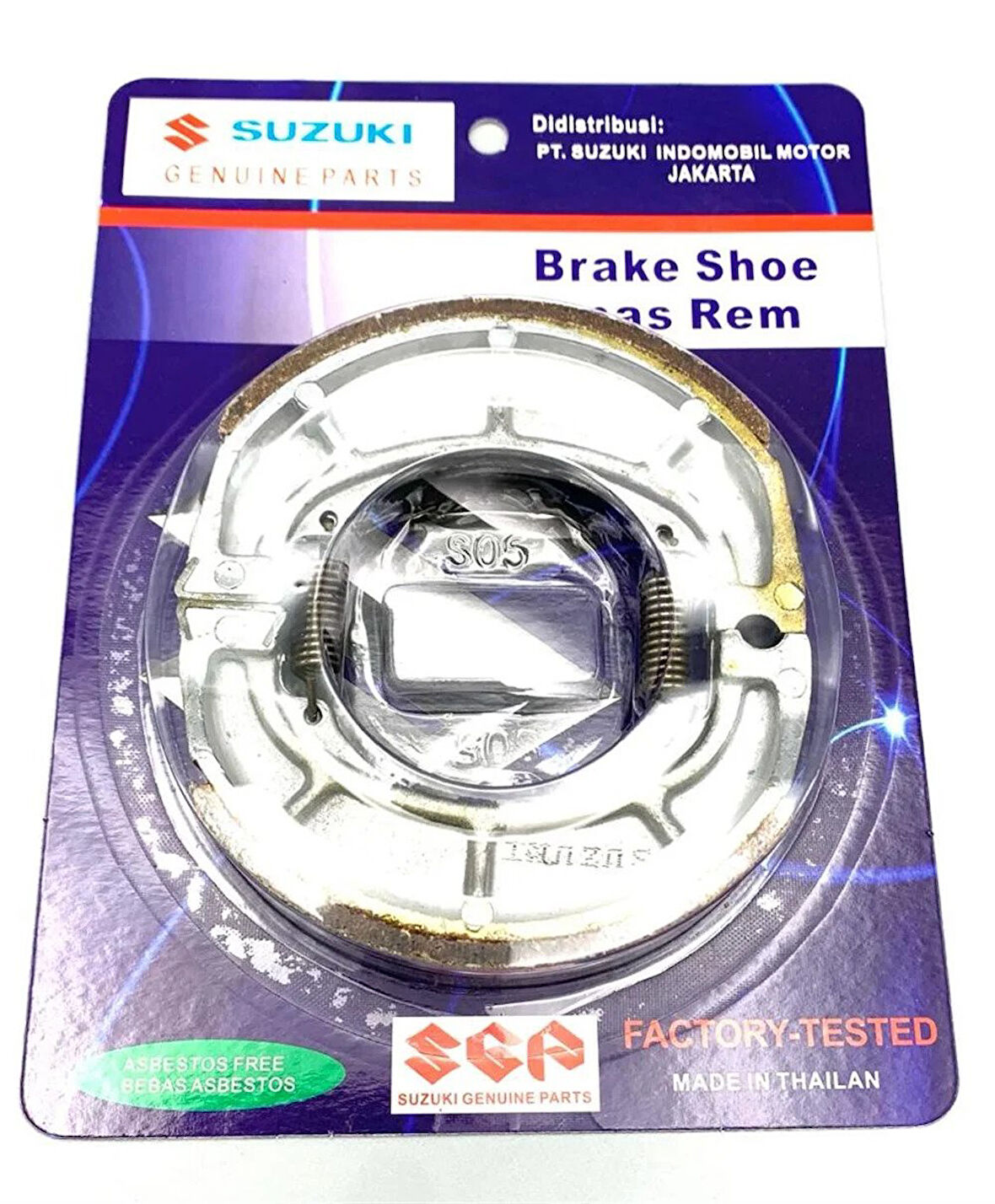 Suzuki Address 110 Orjinal Arka Fren Balatası -Supermoto