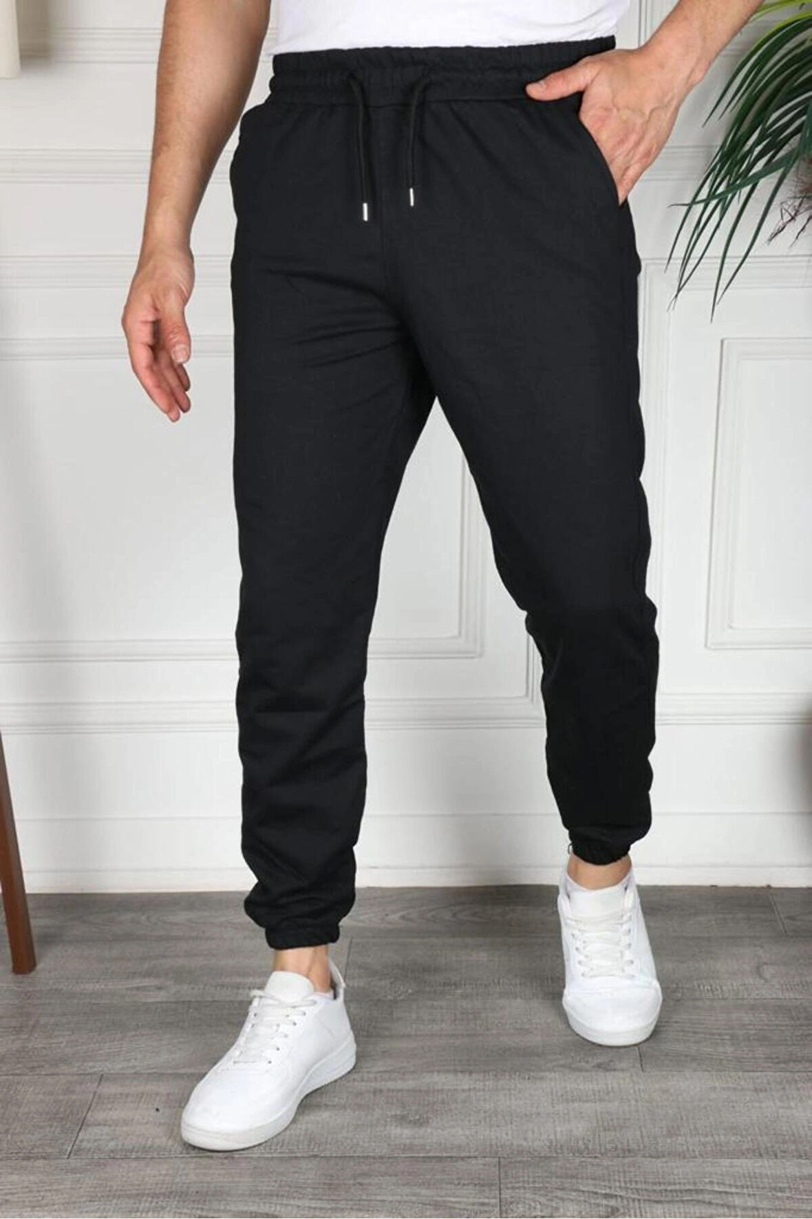 Erkek Regular Fit Lastikli Paça Eşofman Altı