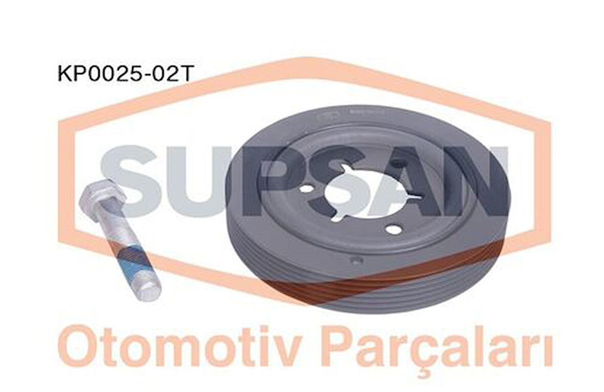 Supsan KP0025-02T Krank Kasnağı Peugeot 206-307-Partner 1.6 16V Eng Tu5Jp4 0515.R4