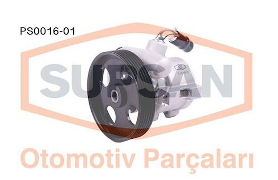 Supsan PS0016-01 Hidrolik Direksiyon Pompası Partner Berlingo 1.9D DW8 (00 03) Kasnak Çap 135mm 4007.6C