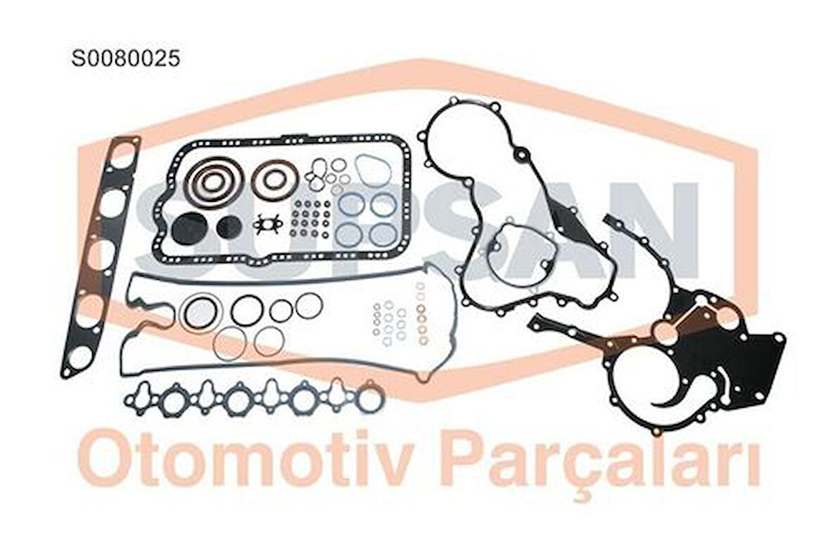 Supsan S0080025 Motor Takım Contası Keçeli Subap Lastiklı Silindir Kapaksız Master 2.5 DCI 16V G9U 7701477813