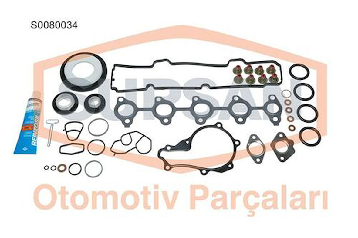 Supsan S0080034 Motor Takım Contası Alt Üst Full Kecelı Subap Lastılı S.K.C Harıc P107 P206 P307 Nemo Bipper P207 C1 C2 C3 Xsara II 1.4Hdı Dv4 Fıesta Fusıon 1.4Tdcı
