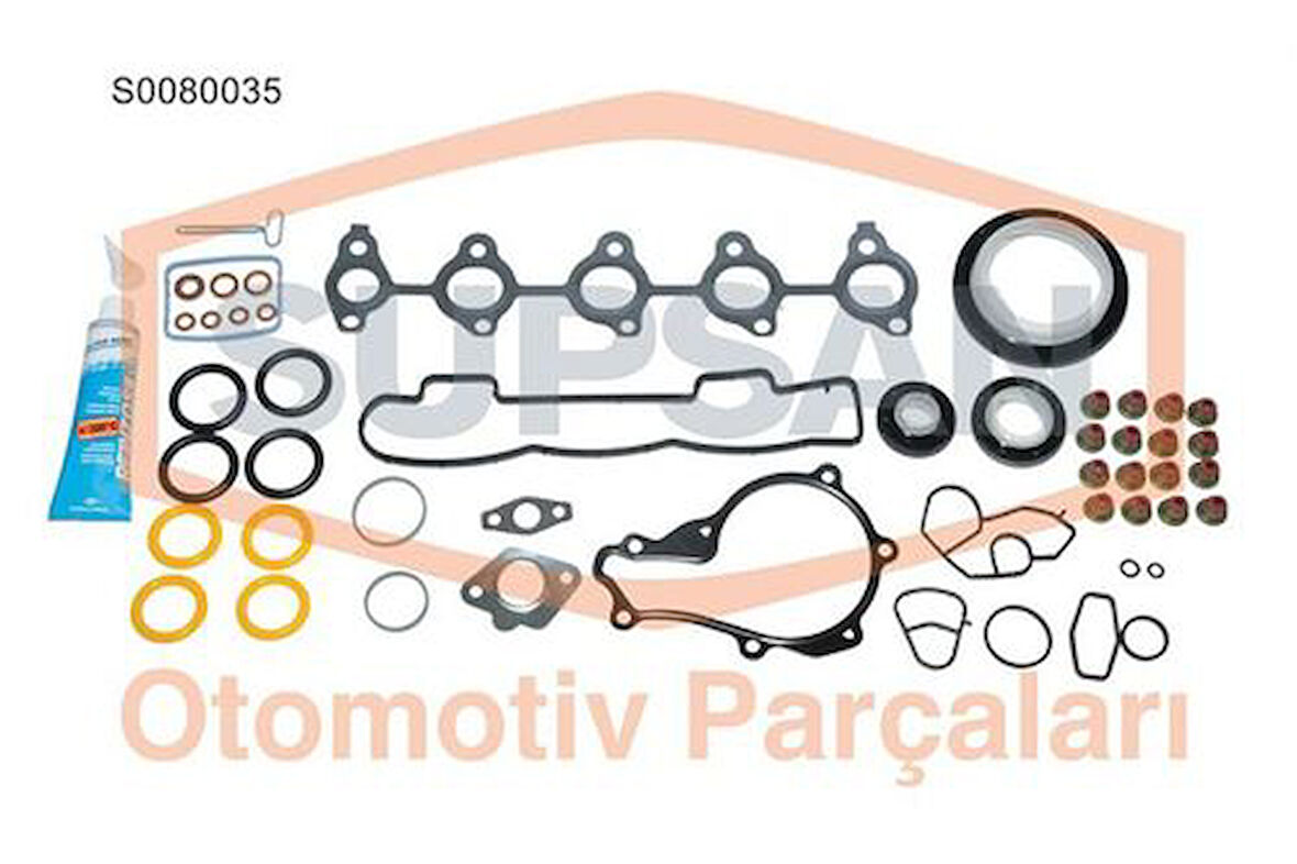 Supsan S0080035 Motor Takım Conta Alt Üst Full S.K.C Harıc Kecelı Subap Lastıklı P307 P308 P407 Partner Tepee Partner II P3008 P207 C4 Berlıngo II Berlıngo III C5 C4 B7 Ds4 Expert III Jumpy III Dv6 1.6 Hdı 75.00Mm C3 Dv4Ted4 1.4Hdı 16V Ford Focus 1.6