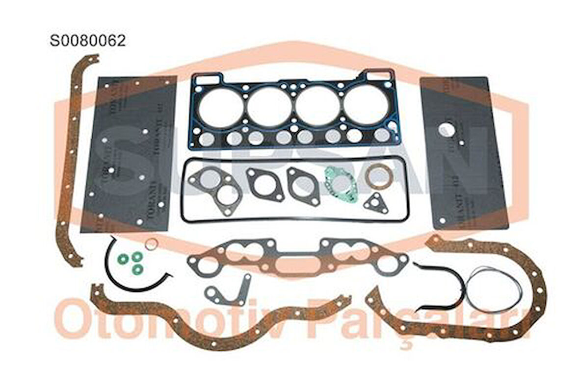 Supsan S0080062 Motor Takım Contası Renault 12 Toros 1.4 Silindir Kapaklı Keçesiz 7701460626