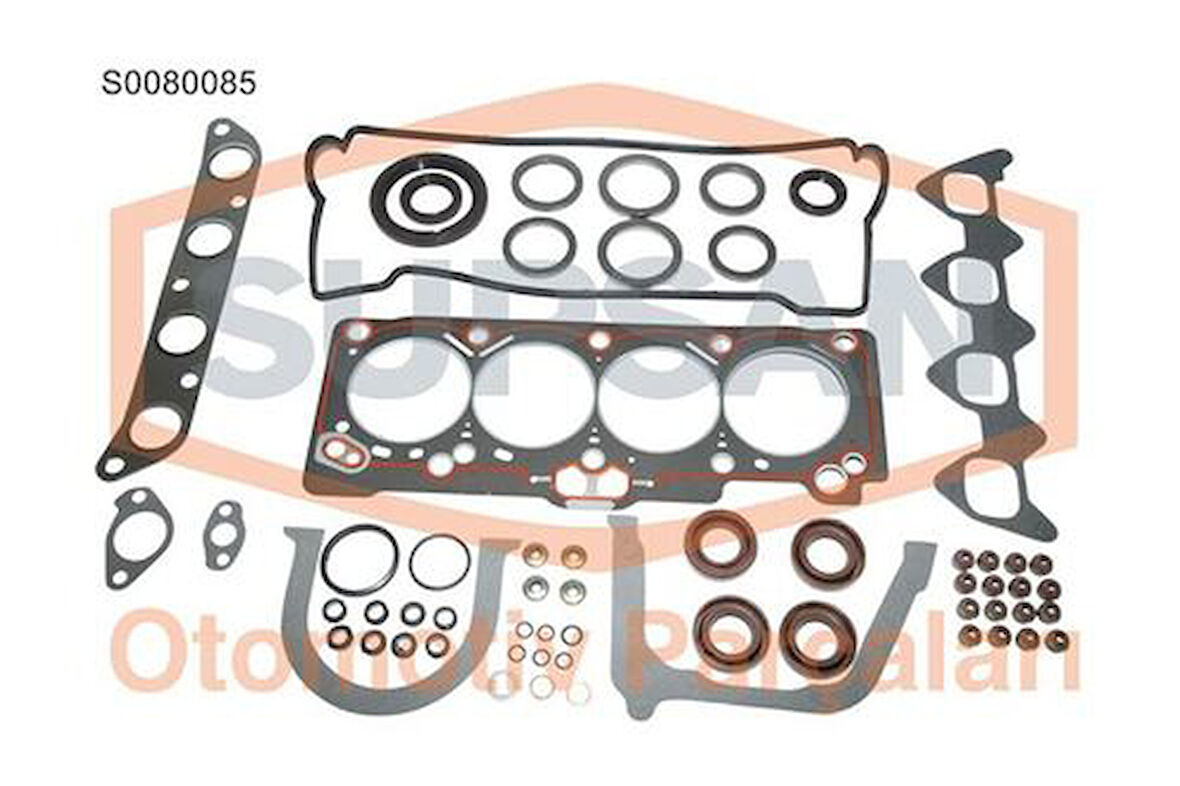 Supsan S0080085 Motor Takım Contası Komple Toyota Corolla 1.6 Enjeksiyonlu 1992-2000 Ae 101-Ae 111 Kasa 4A-Fe 04111-02020