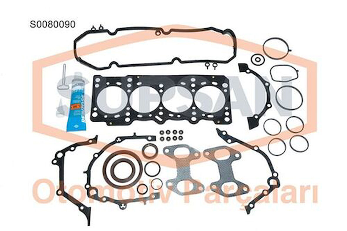 Supsan S0080090 Motor Takım Contası Keçeli Subap Lastiklı Silindir Kapaklı Doblo Palio Punto 1.4 8V Fire 350A10 71738337