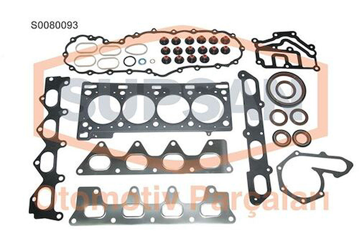 Supsan S0080093 Tam Takım Contası Keçeli Subap Lastiklı Silindir Kapak Contalı Megane Scenic Laguna Trafic 2.0 16V 