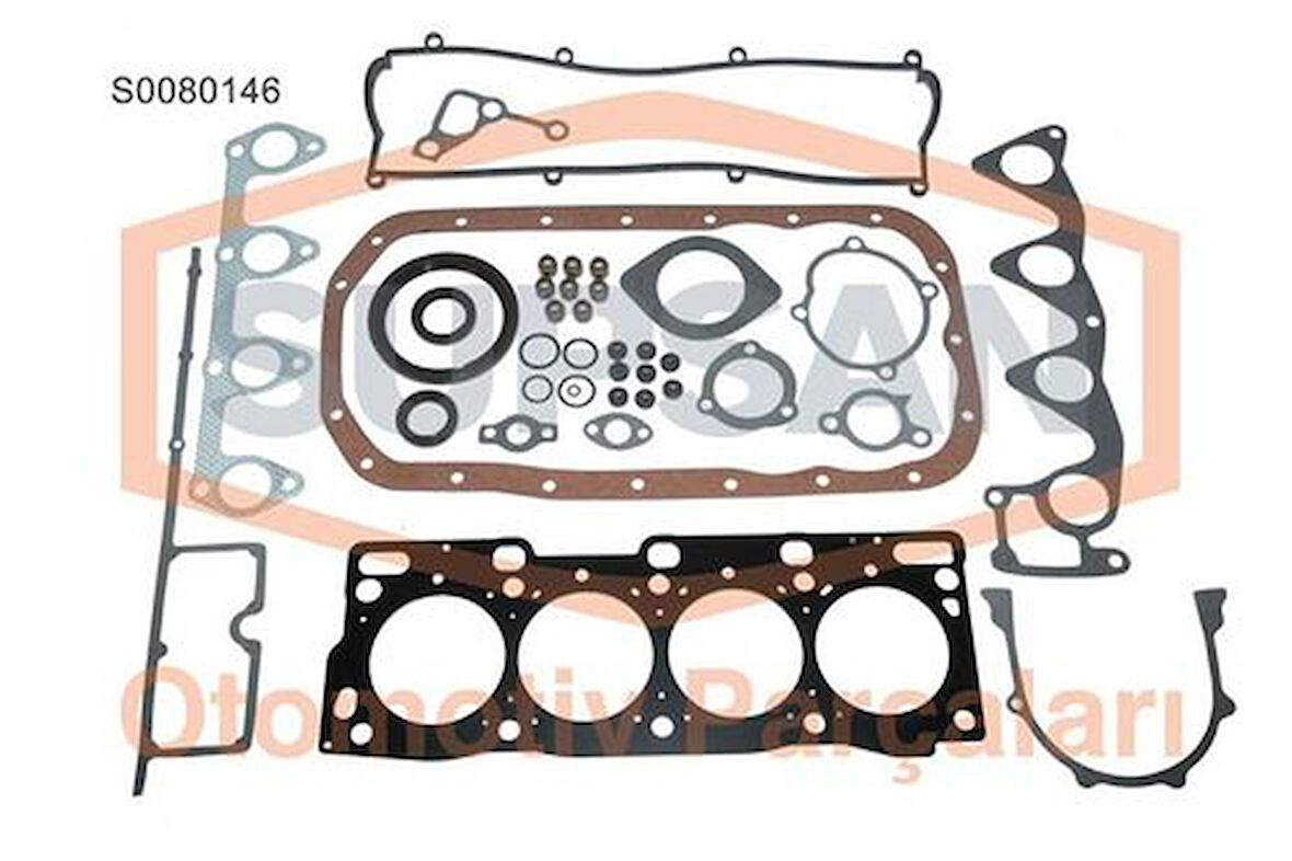 Supsan S0080146 Tam Takım Contası Keçeli Subap Lastiklı Skclı Mazda E2200 1997-Rf Rf N 8AG7-10-271