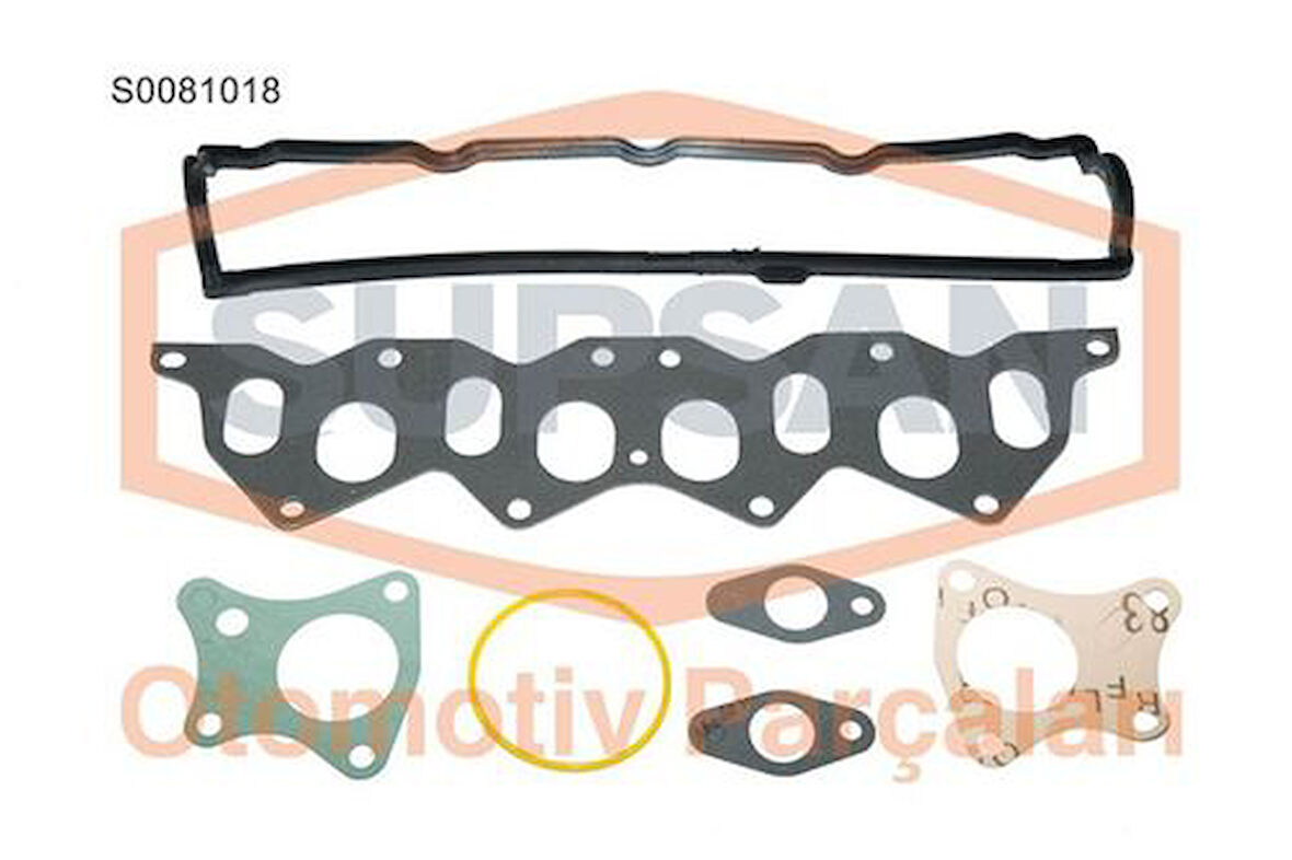 Supsan S0081018 Üst Takım Contası Keçesiz Silindir Kapaksız Kangoo Express 1.9D Renault 19 1.9D F8Q Eski Motor 7701466719