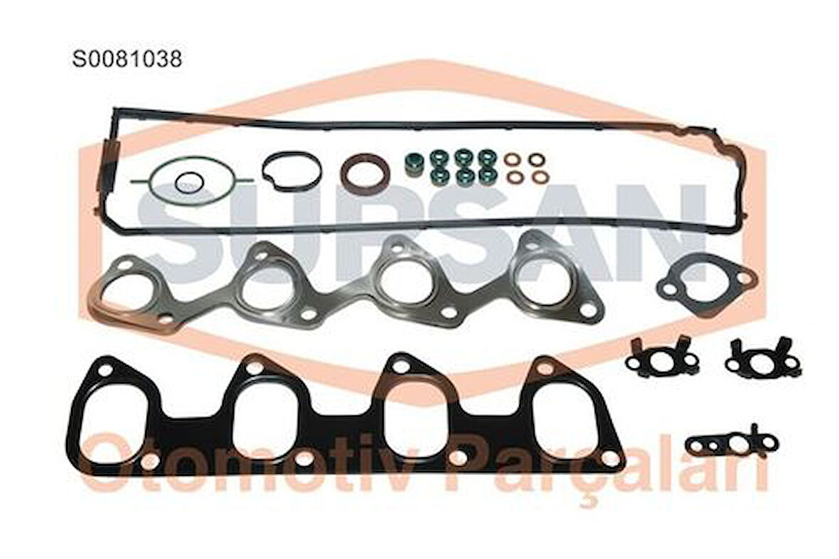 Supsan S0081038 Üst Takım Conta Keçeli S.K.C Hariç Connect 1.8TDCI 02-13 Focus 1.8TDCI 98-03 2M5Q6008AA