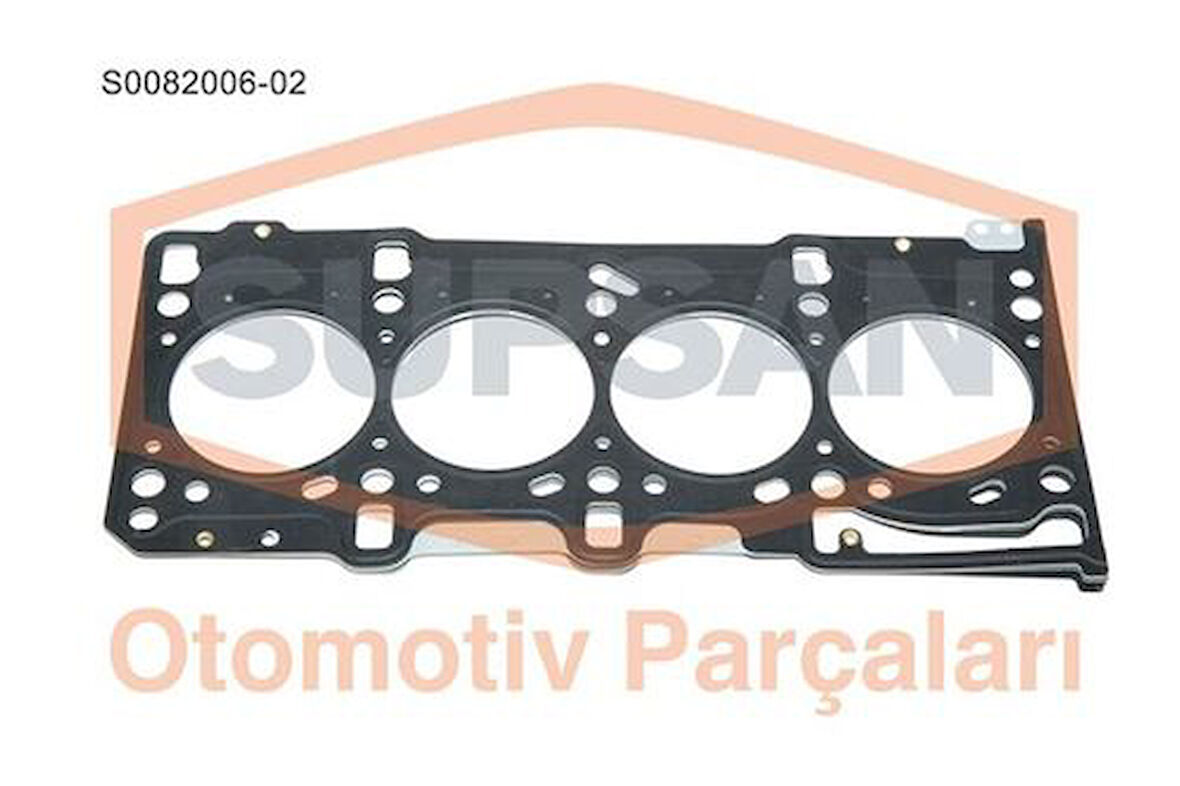 Supsan S0082006-2 Silindir Kapak Contası 69.60Mm Doblo Palıo Egea Albea Punto 1.3 Multıjet 16V 1.3Jtd 16V Astra H Corsa C 1.3Cdtı 16V Suzukı Ignes Swıft Wagon R Z13Dt 1.3Ddıs 16V Bipper Nemo 1.3Hdı 16V 2 Delık Kalınlık 0.92Mm