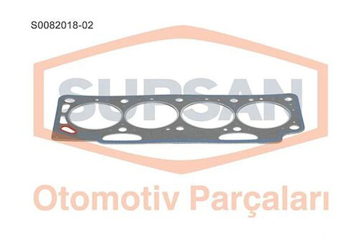 Supsan S0082018-02 Silindir Kapak Contası 2 Çentik Saclı Özel KlınGrit Kangoo Express 1.9D Renault 19 1.9D F8Q Eski Motor 7700745724