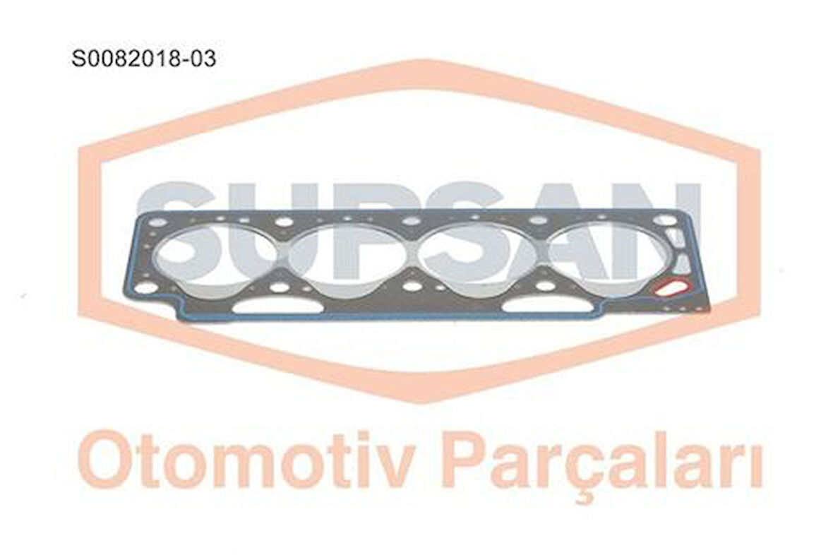 Supsan S0082018-03 Silindir Kapak Contası 3 Çentik Saclı Özel KlınGrit Kangoo Express 1.9D Renault 19 1.9D F8Q Eski Motor 7700745725