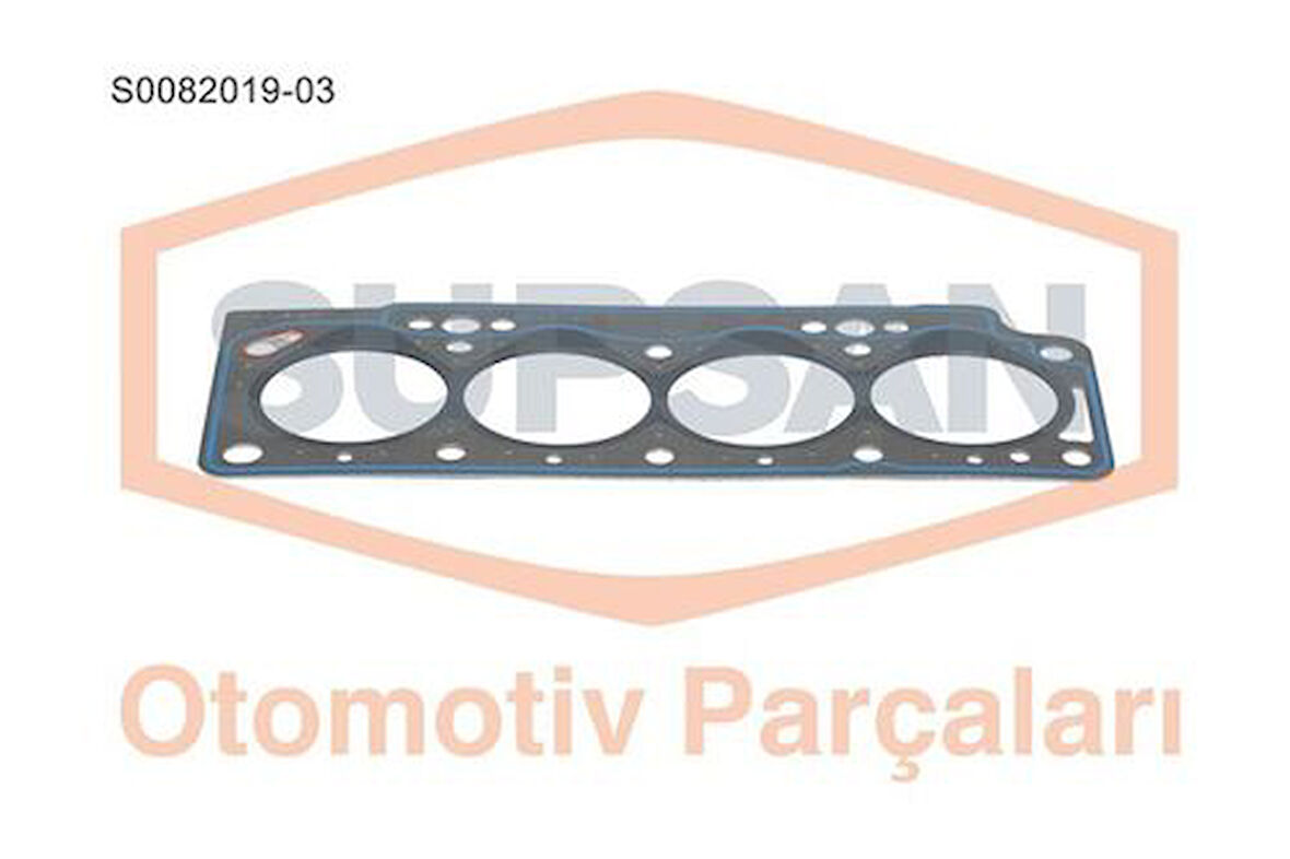 Supsan S0082019-03 Silindir Kapak Contası 3 Çentik Clio II Kangoo Megane I Renault 19 Dacia Solenza 1.9 D F8Q 8E0407694AK