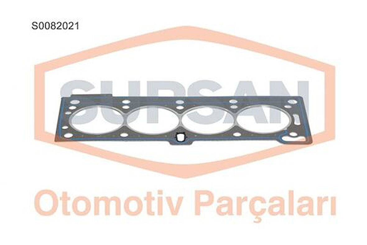 Supsan S0082021 Silindir Kapak Contası Renault 19 Clio II Megane I Kangoo 1.4 1.6 8V K7M Dik Kanal Saclı Standart KlınGrik 7700273746