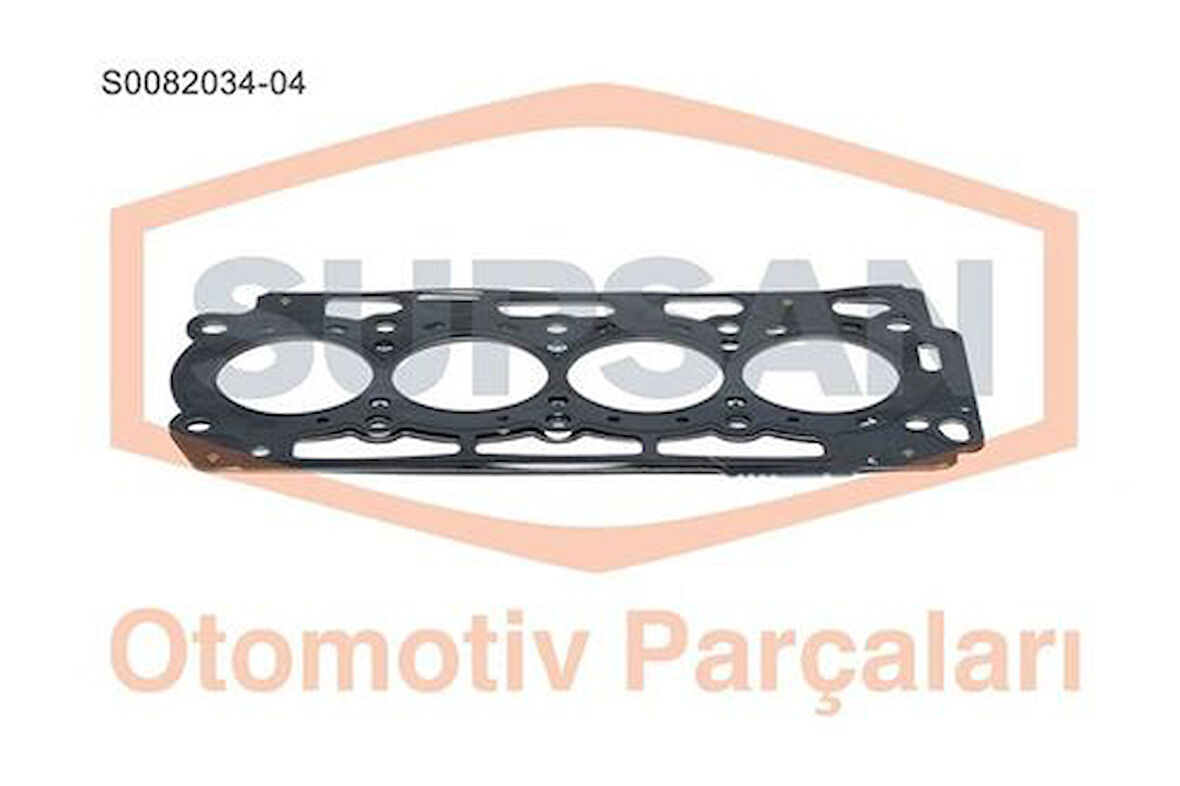 Supsan S0082034-4 Silindir Kapak Contası Celık P206 P307 P107 P207 307 C1 C2 C3 I II III Xsara 208 Ds3 Dv4Td Dv4C 1.4 Hdı 8V Fıesta Fusıon 1.4Tdcı Duratorq 4 Delık Kalınlık 1.40Mm