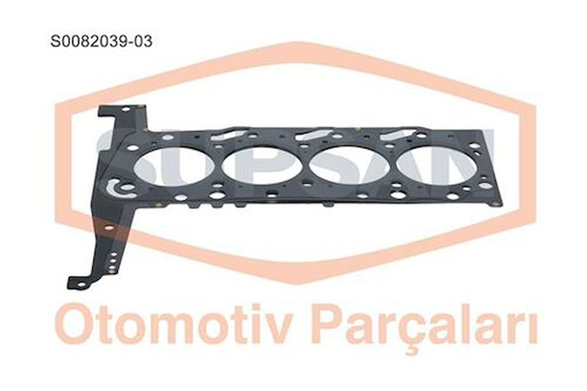 Supsan S0082039-03 Silindir Kapak Contası 1.20mm 3 Çentik Transit V184 2.4TDCI 00-06 V347 2.4TDCI 07-11 Land Rover Defender 2.4TD 4x4 07- 1256149