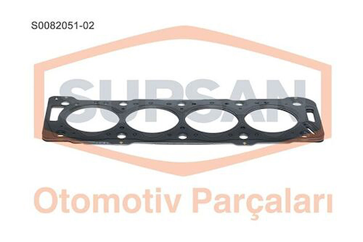 Supsan S0082051-02 Silindir Kapak Contası 82.20mm Partner 206 P306 Berlingo Xsara Scudo DW8 DW8B 2 2 Çentik 1.30mm 00- 9624851980