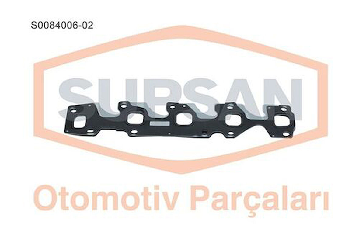Supsan S0084006-02 Egsoz Manifold Contası Çelik Doblo Palio Albea Punto Astra Corsa 1.3 Multijet 16V 1.3JTD 16V 73500058