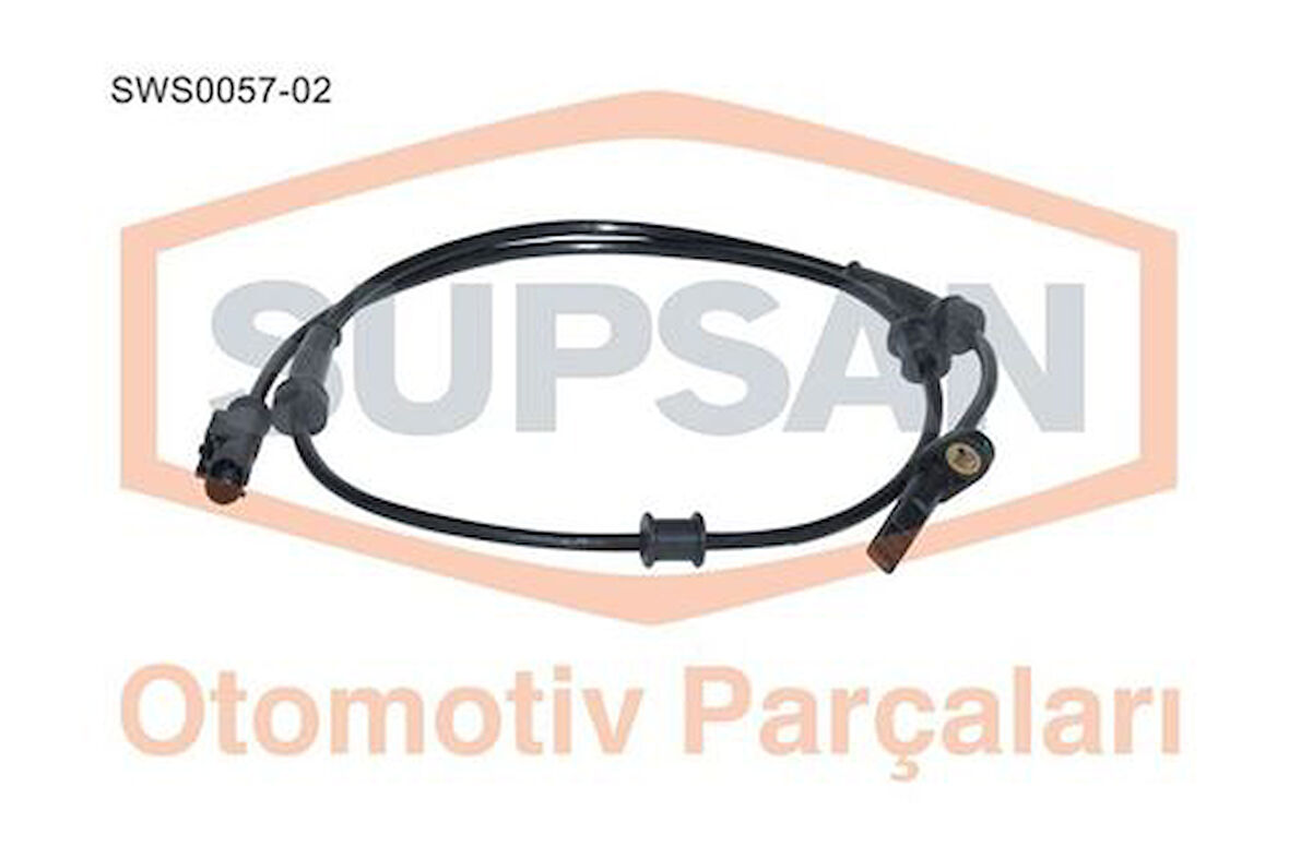 Supsan SWS0057-02 Sensör ABS Fiat Ducato 2.0 JTD 250 A10-2.2 4Hv-2.3 JTD F1AE3481D E G-F1Ce3481M N 265007833