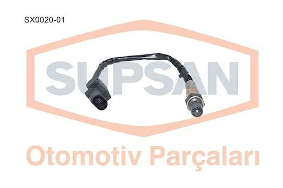 Supsan SX0020-01 Oksijen Sensörü Volkswagen Beetle 1.4TSI 11 Golf IV 1.6FSI 03-04 Golf V 1.4FSI 03-06 750mm 46307716