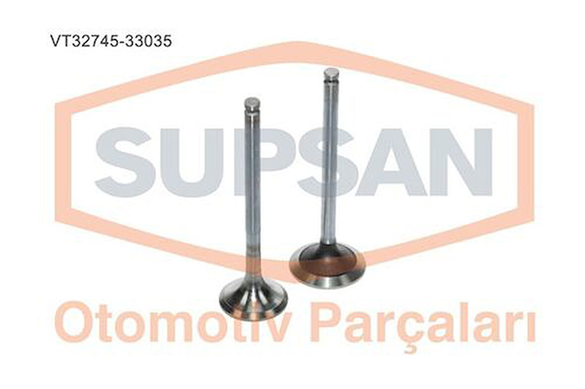 Supsan VT-32745-33035 Subap Takım Emme Egsoz Ducato Boxer Jumper 2.8TD 2.8HDI 2.8JTD Ölçü 40.9x8x121 35.9x8x122 30 Derece 45 Derece 0949A0