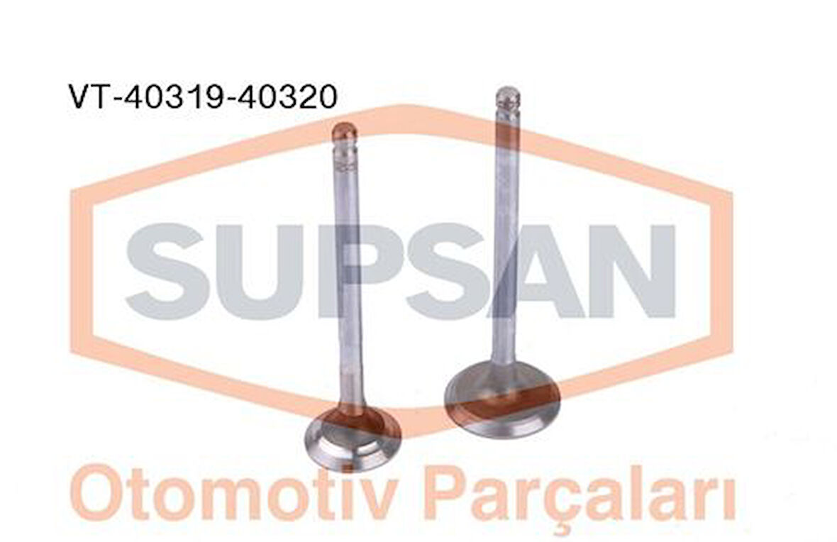Supsan VT-40319-40320 Subap Takımı Corolla 1.6 16V Karbüratörlü 1988-1997 16 Subap 13711-15050