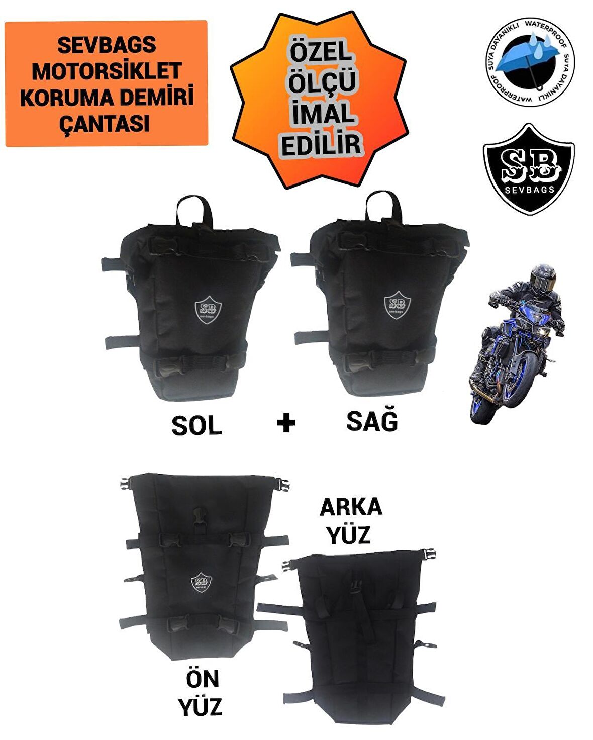 MOTORSİKLET KORUMA DEMİRİ ÇANTASI