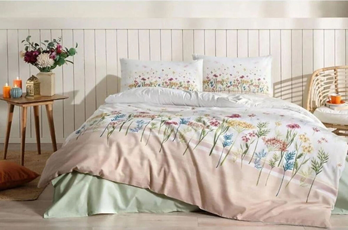 Özdilek Spring Garden Nev Tek Kişilik Nevresim Takımı - Somon