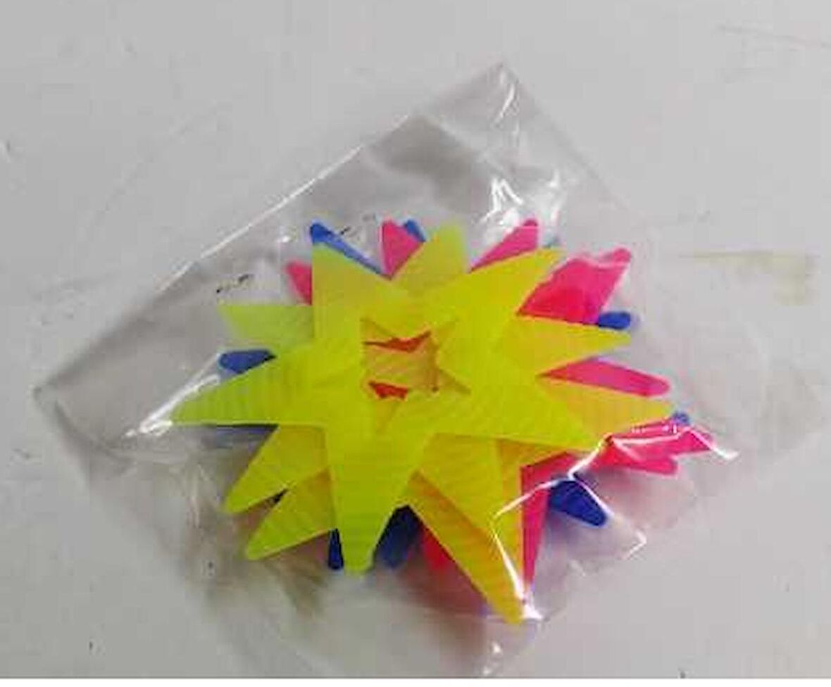 Bisiklet Süsü Plastik Yıldız Büyük 10 Adet