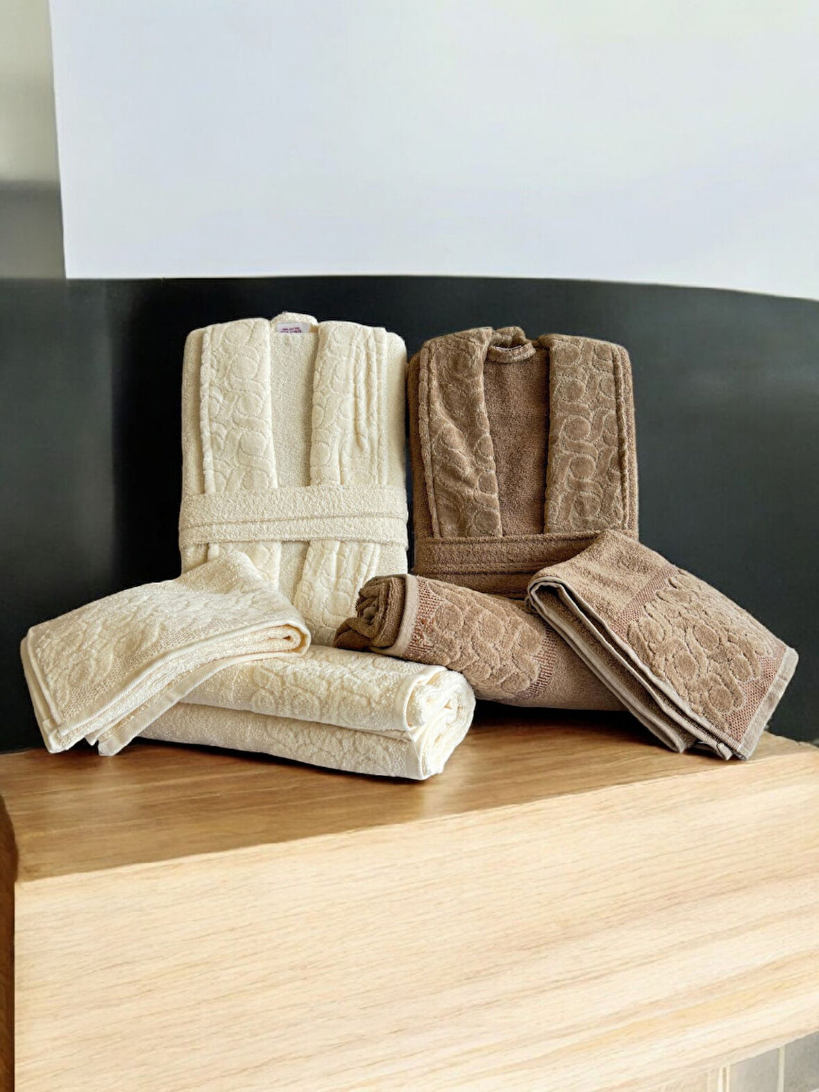 Sevinç Aile Bornoz Seti – 6 Parça Premium Set