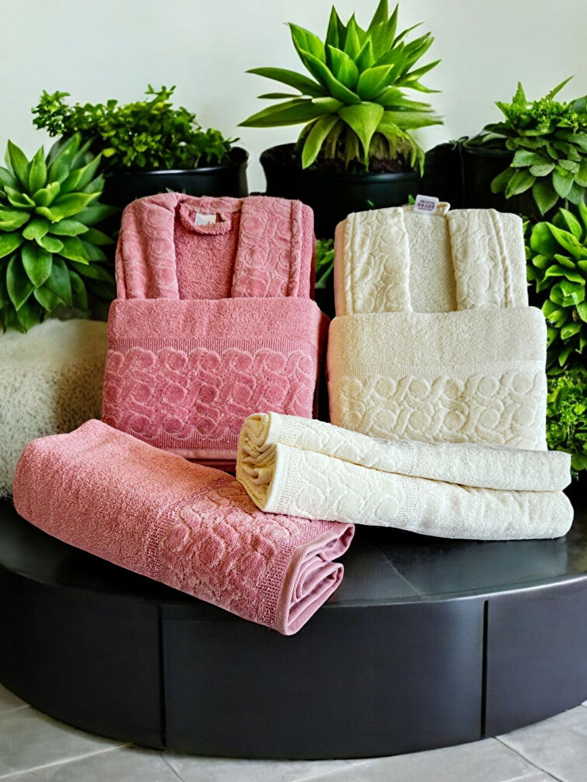 Sevinç Aile Bornoz Seti – 6 Parça Premium Set