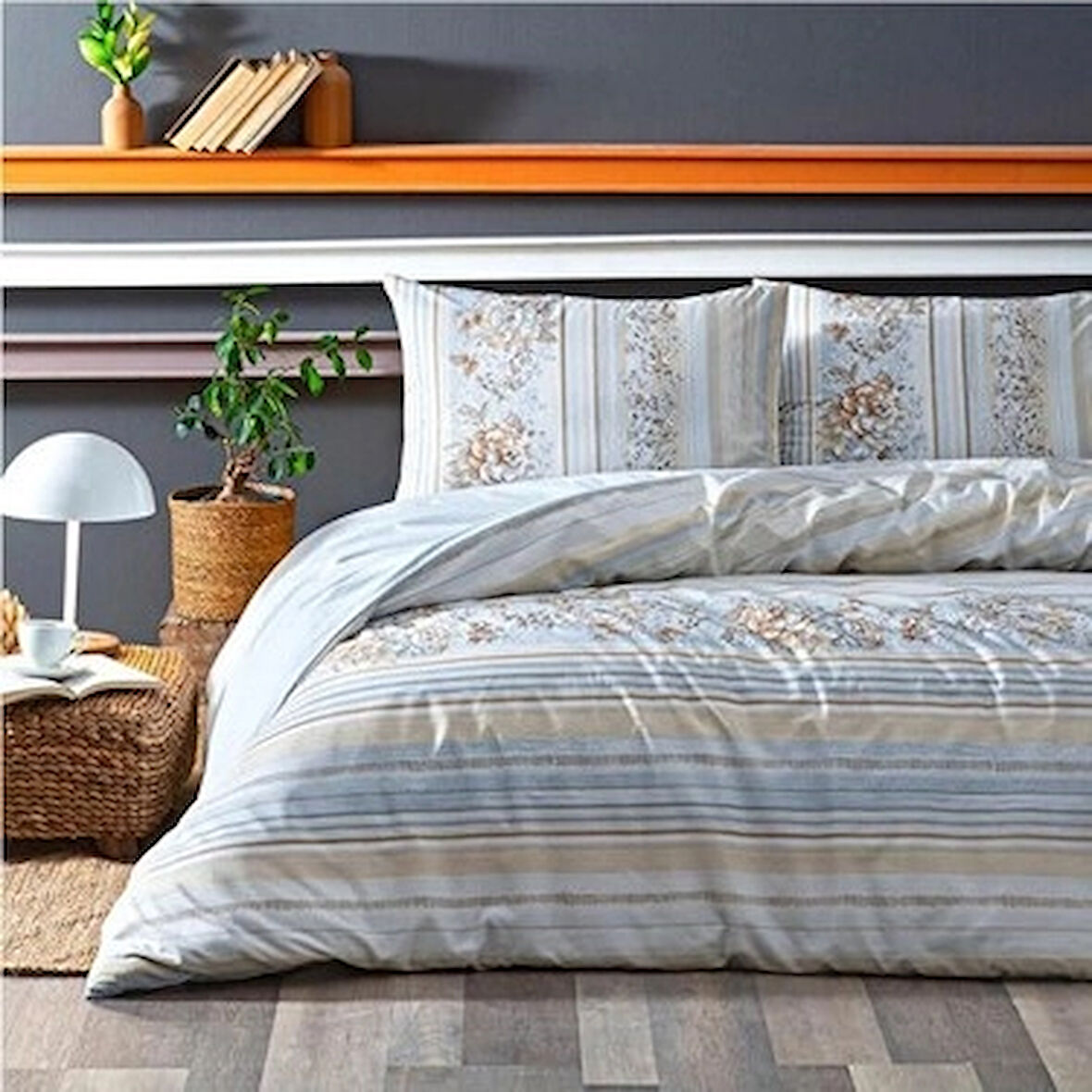 Özdilek Narciso nev Tek Kişilik Nevresim Takımı - Bej