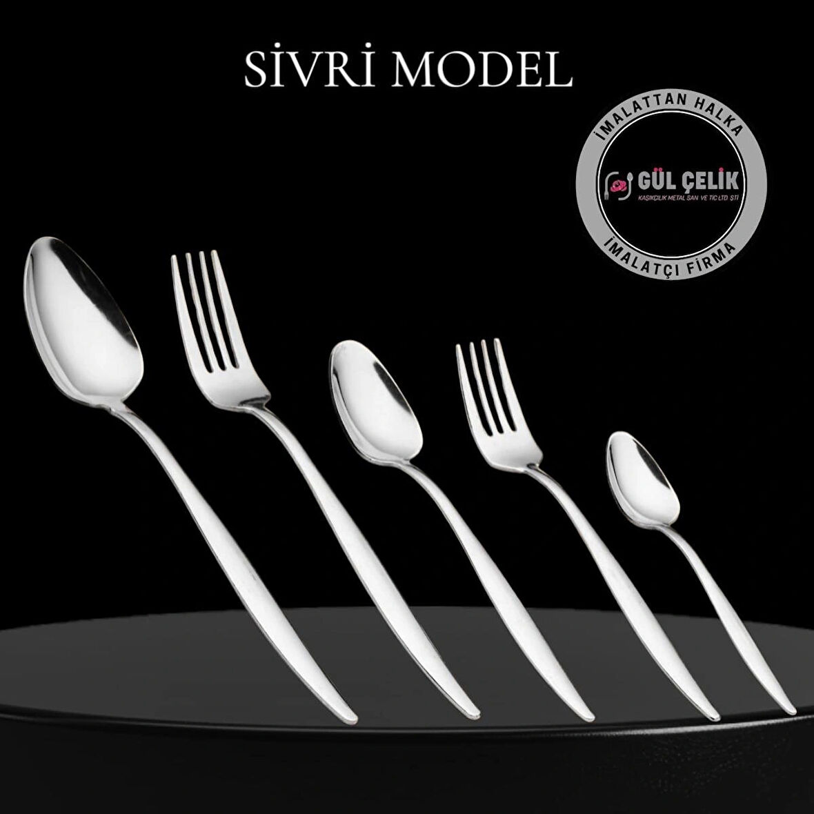 Çatal Kaşık Seti 30 Parça 6 Kişilik Sivri Model 18/0 Kalite