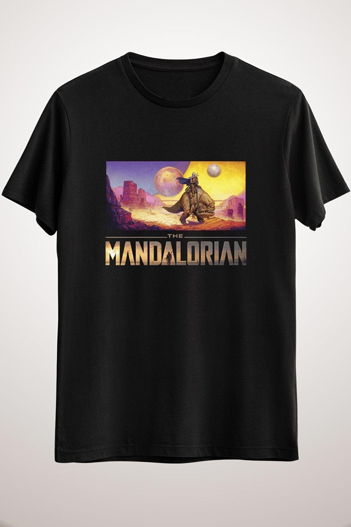 Erkek Siyah Mandalorian Landscape