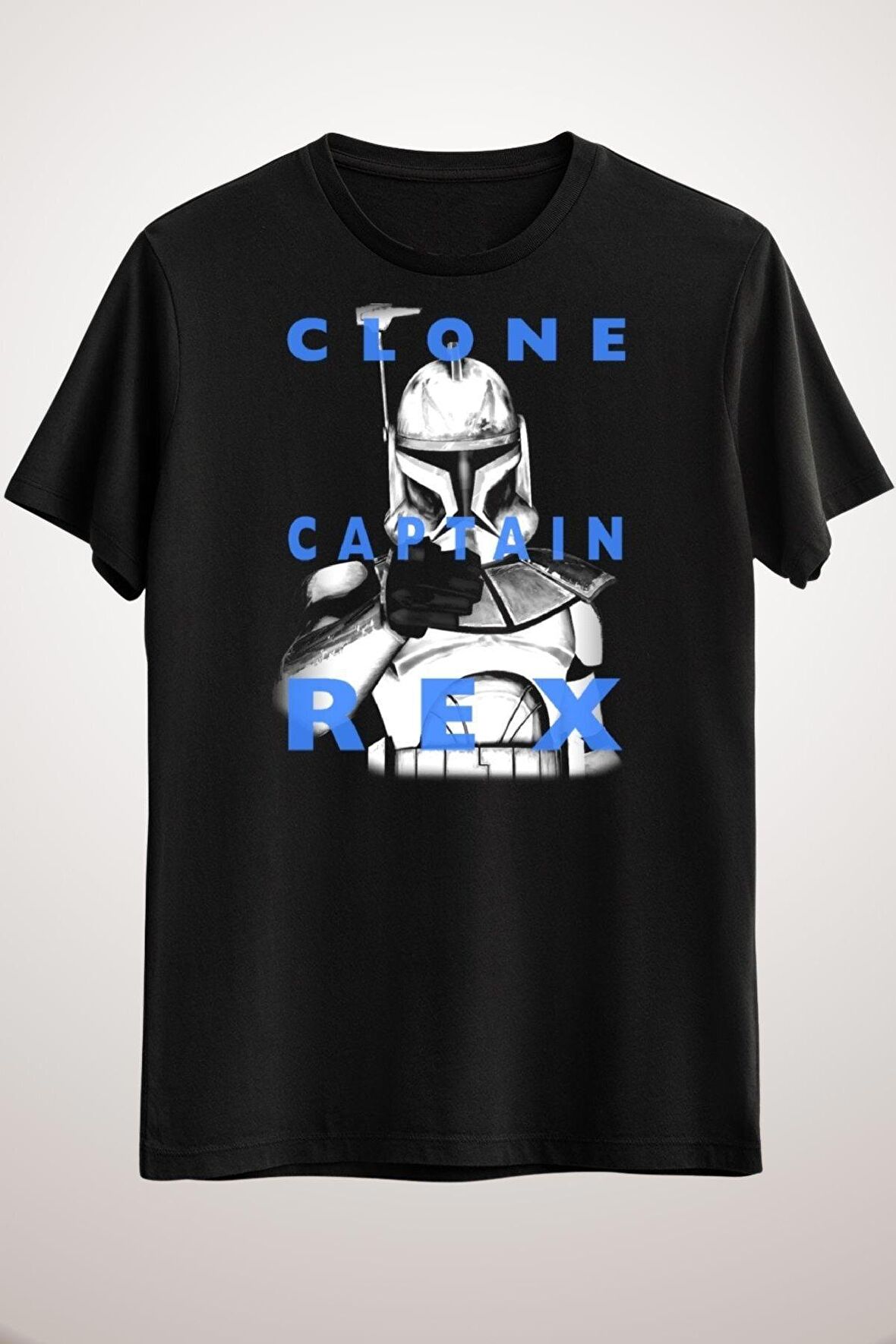 Erkek Siyah Clone Captain Rex Overlay