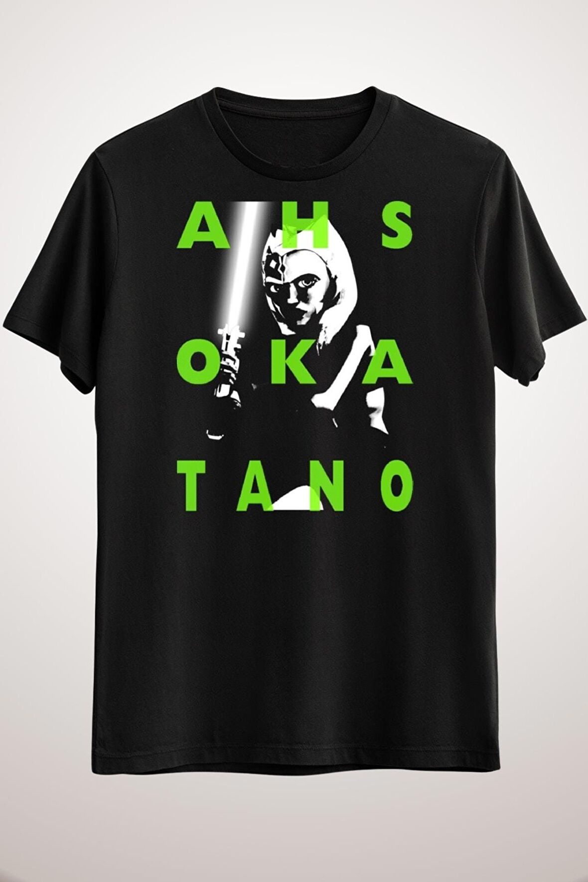 Erkek Siyah Ahsoka Tano Overlay