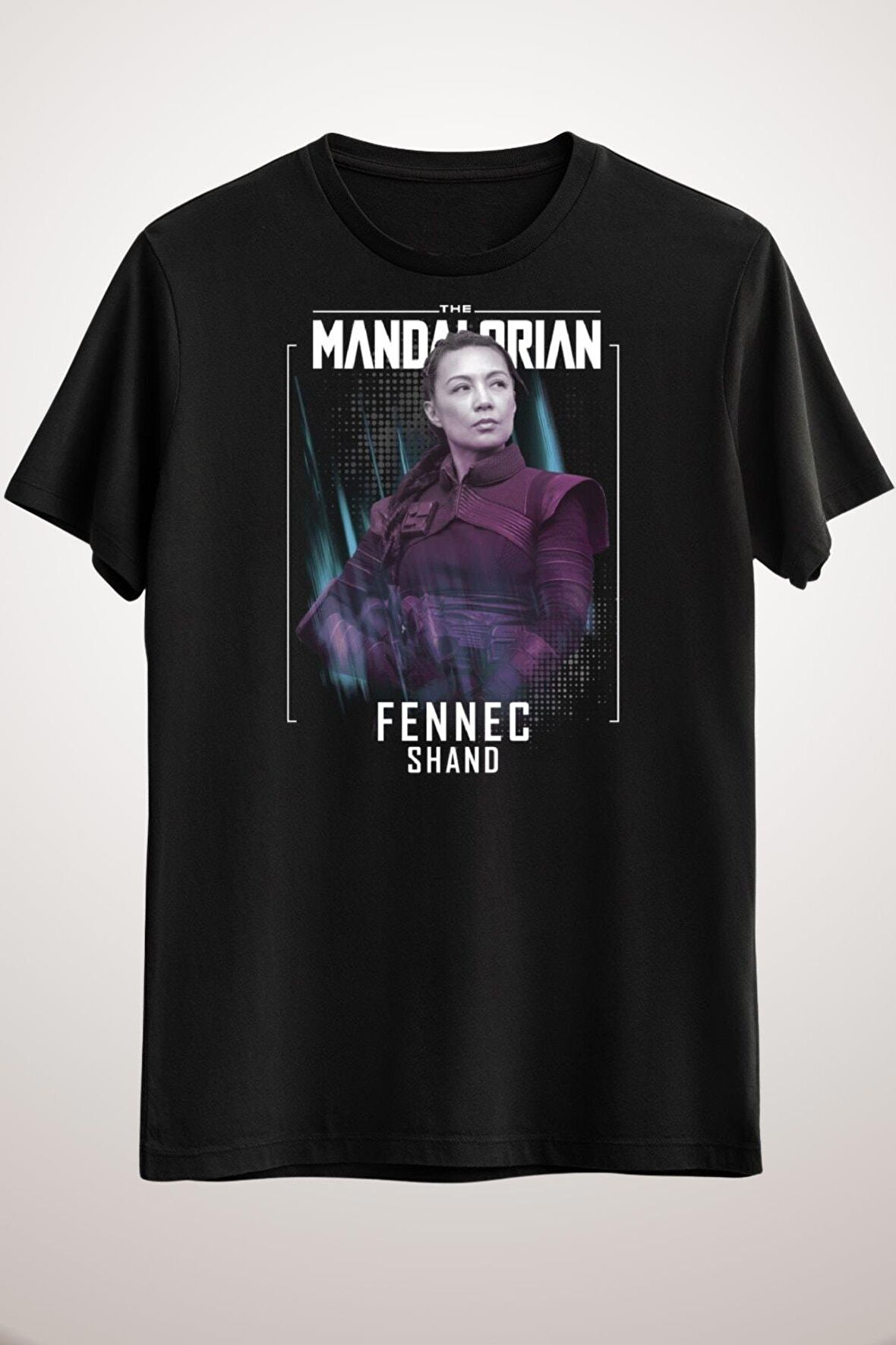 Erkek Siyah Star Wars Mandalorian Fennec Shand Female Assassin